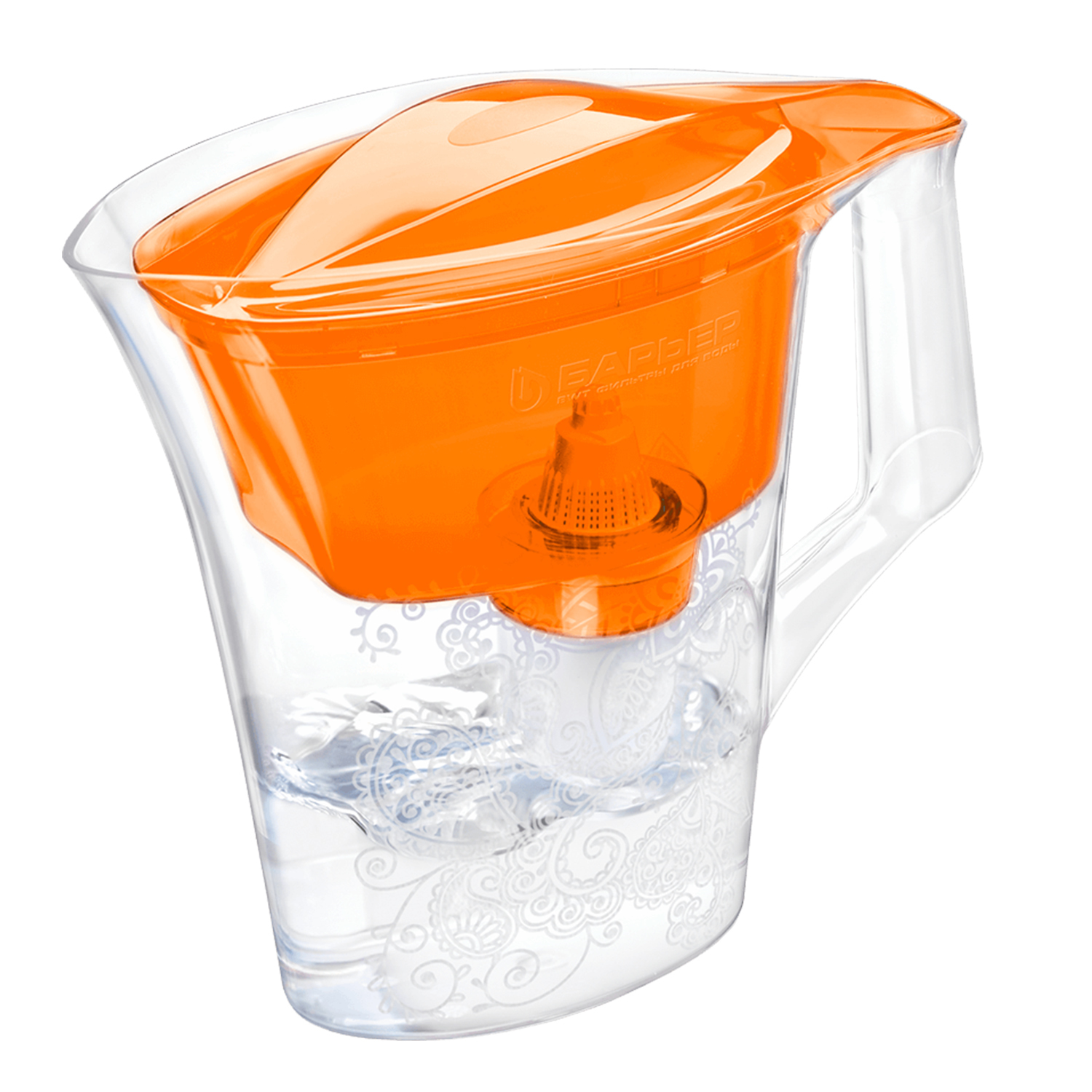 Фильтр для воды БАРЬЕР Кувшин Танго оранжевый 2.5л  В 294 Р 00																		 — описание, фото, цены в интернет-магазине PT Stores