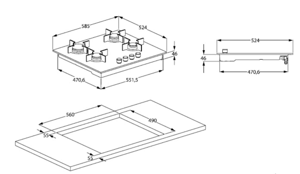 Купить Газовая варочная панель BEKO HILW64225SW — Фото 3