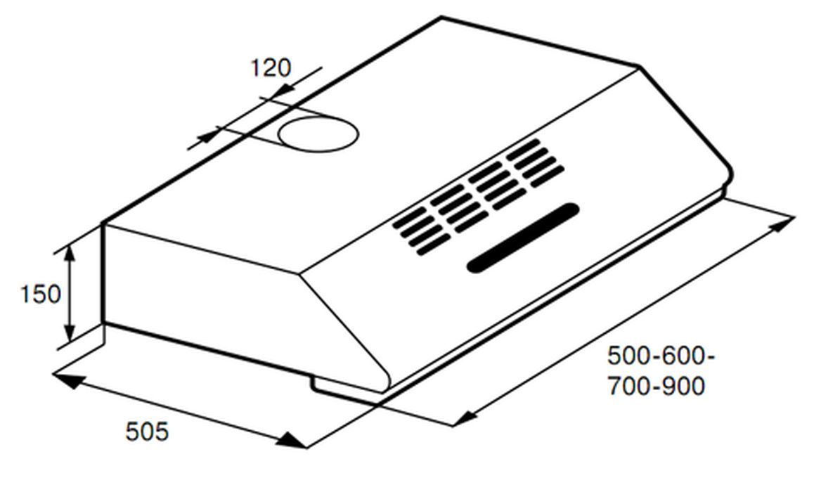 Купить Плоская вытяжка Delonghi KD 3N-50 WH — Фото 2