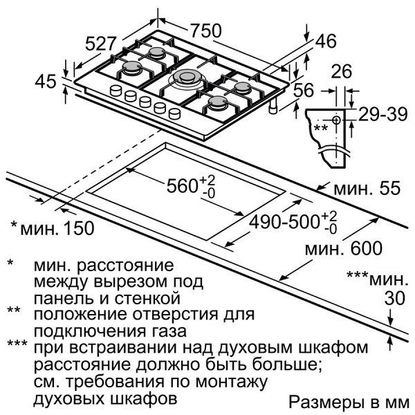 Купить Газовая варочная панель BOSCH PRR7A6D70R — Фото 7