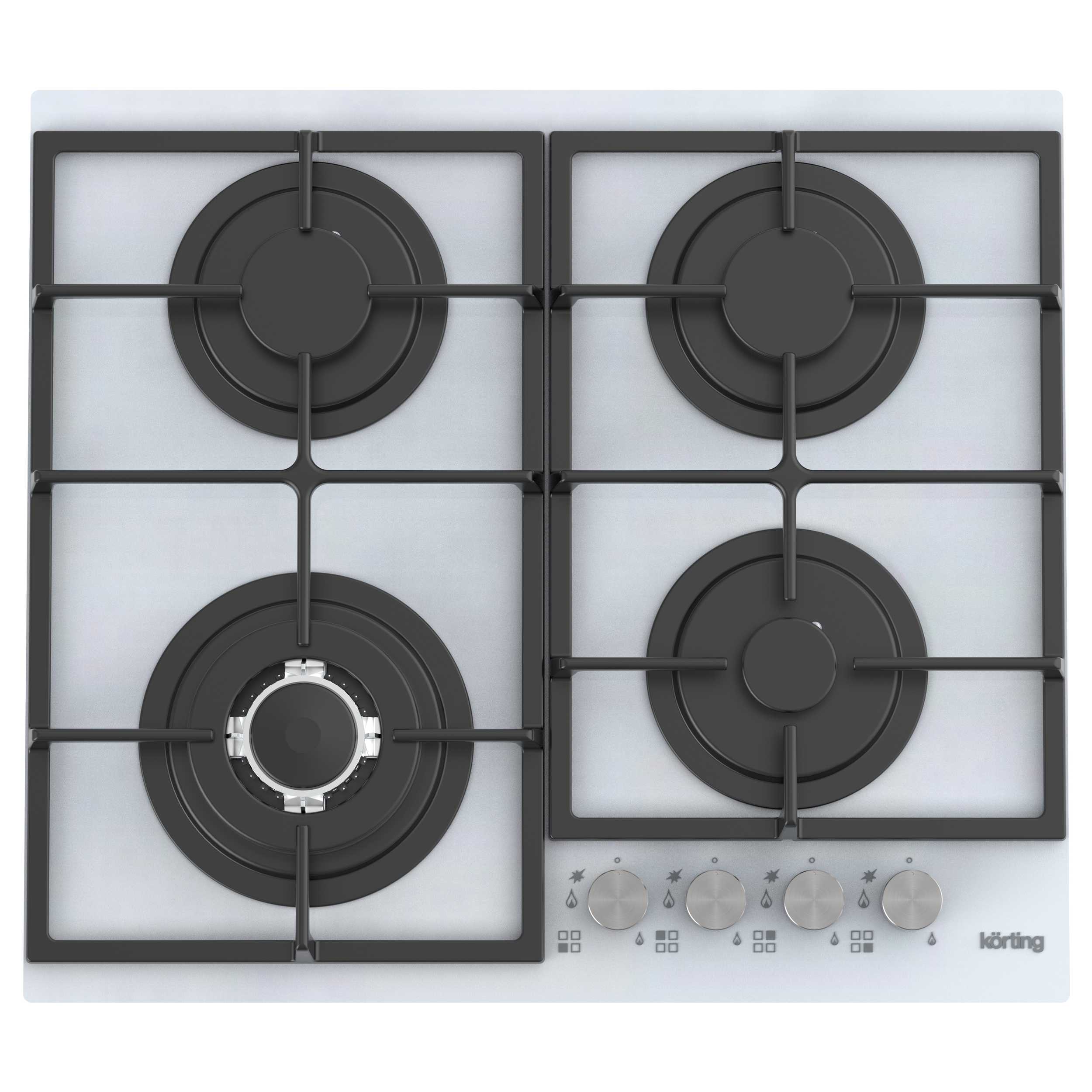 Газовая варочная панель KORTING HGG 6734 CTW																		 — описание, фото, цены в интернет-магазине PT Stores
