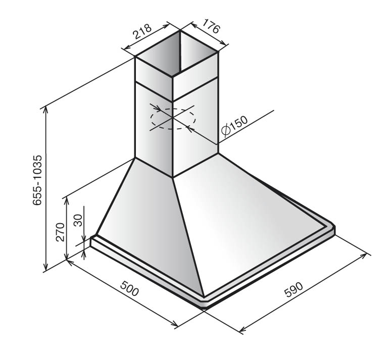 Купить Купольная вытяжка ELIKOR Оптима 60 белый — Фото 3