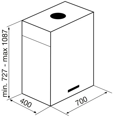 Купить Островная вытяжка KORTING KHA 7950 X Cube — Фото 2