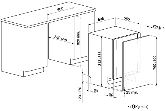 Купить Встраиваемая посудомоечная машина SMEG STLA825B-2 — Фото 2
