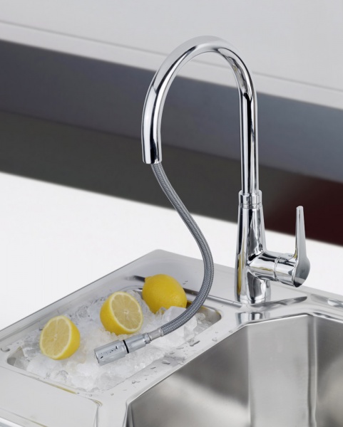 Купить Смеситель TEKA VTK 938 Chrome с выдвижным душем — Фото 4