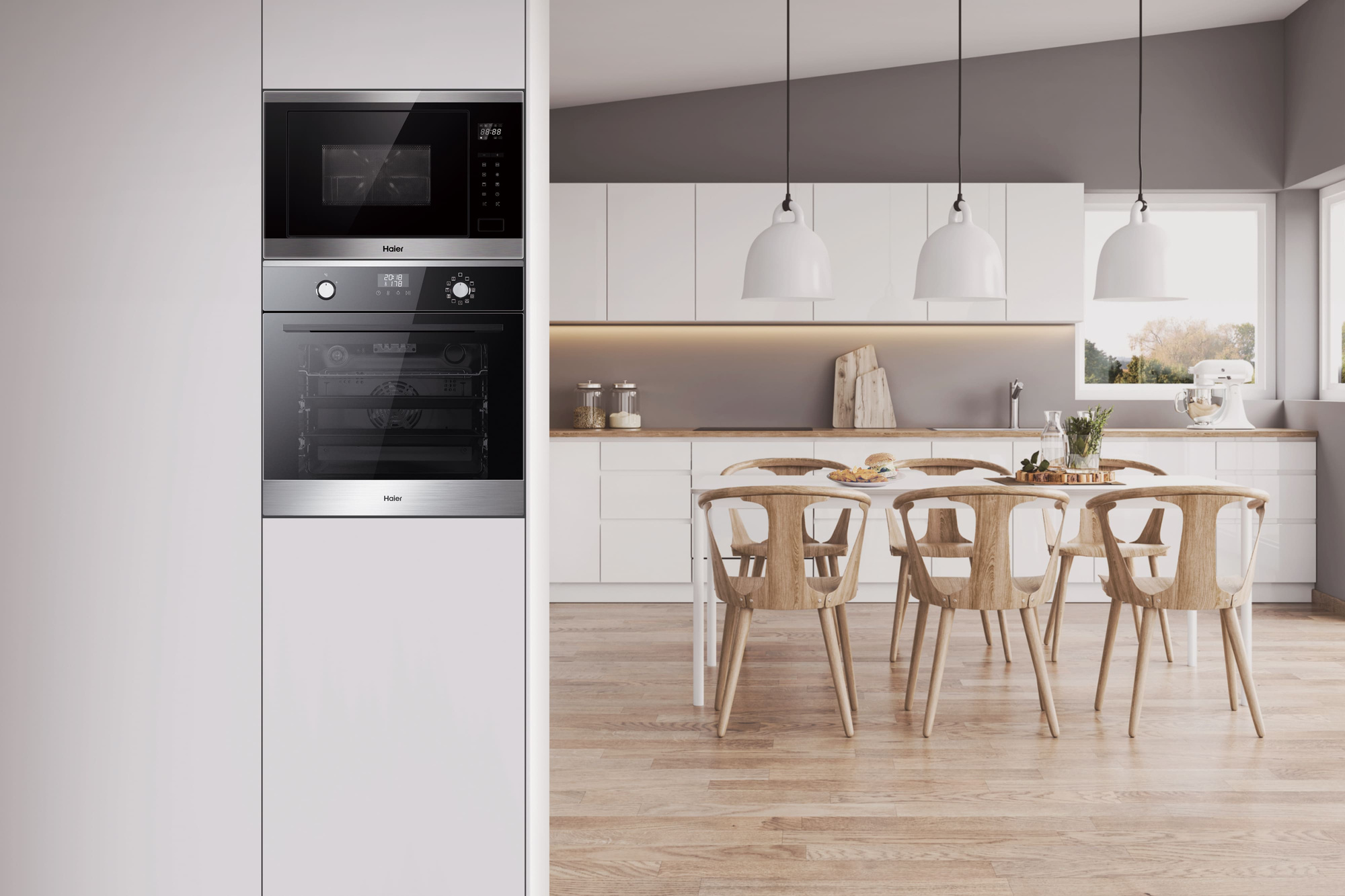 Купить Встраиваемая СВЧ печь Haier HMX-BTG259X — Фото 5