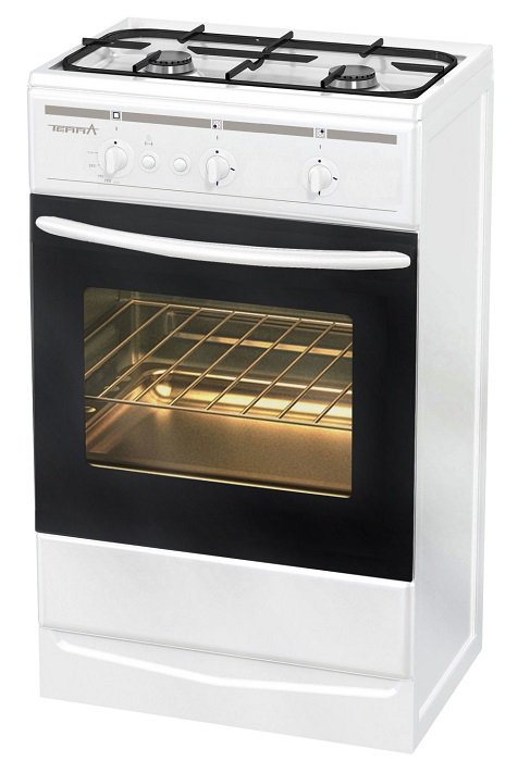 Газовая плита TERRA GER 5204 W																		 — описание, фото, цены в интернет-магазине PT Stores