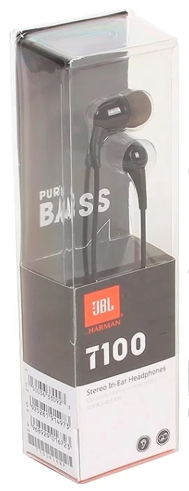 Наушники JBL T100 Black																		 — описание, фото, цены в интернет-магазине PT Stores