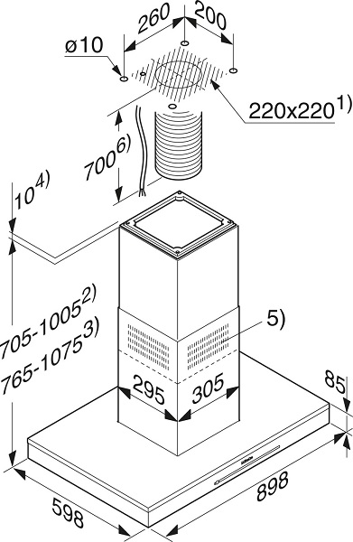 Купить Островная вытяжка MIELE DA6690D OBSW — Фото 3