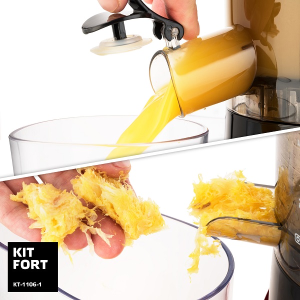 Купить Соковыжималка Kitfort KT-1106-1, красный/черный — Фото 8