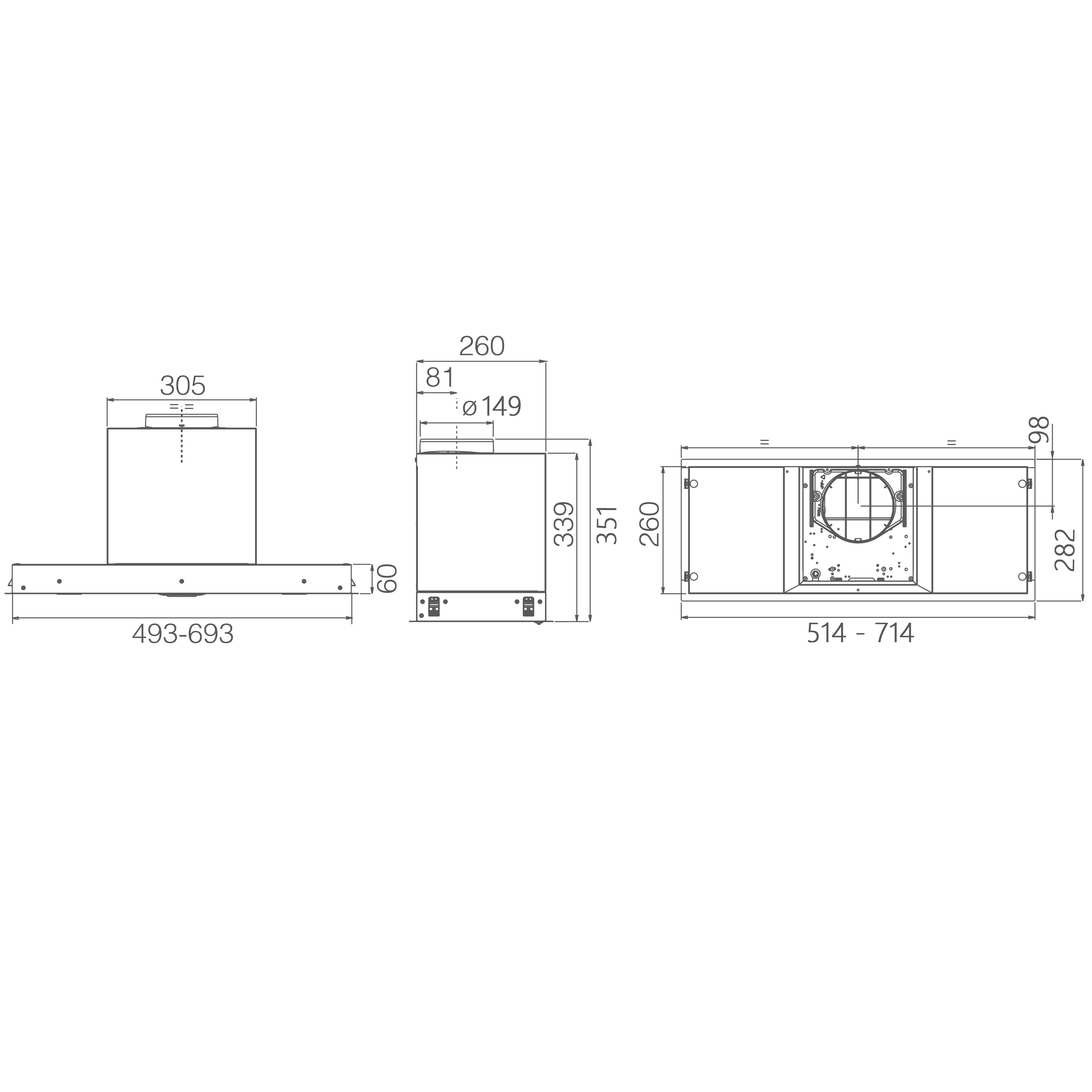 Купить Вытяжка встраиваемая ELICA HIDDEN ADV PLUS @ IX/A/52 — Фото 5