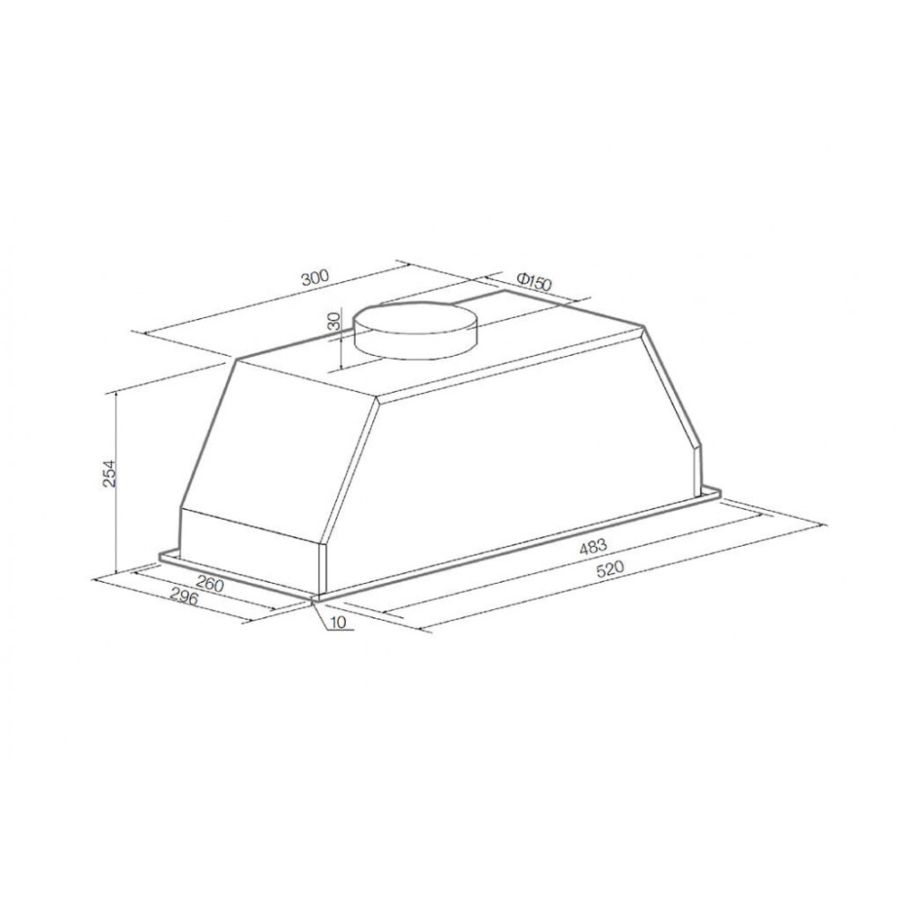 Купить Вытяжка встраиваемая GRAUDE LB 52.0 W — Фото 2