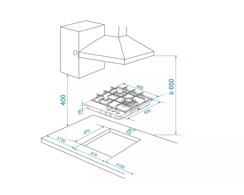 Купить Газовая варочная панель CANDY CHXG53CWB — Фото 4