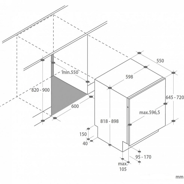 Купить Встраиваемая посудомоечная машина CANDY CDI 1L38-07 — Фото 2