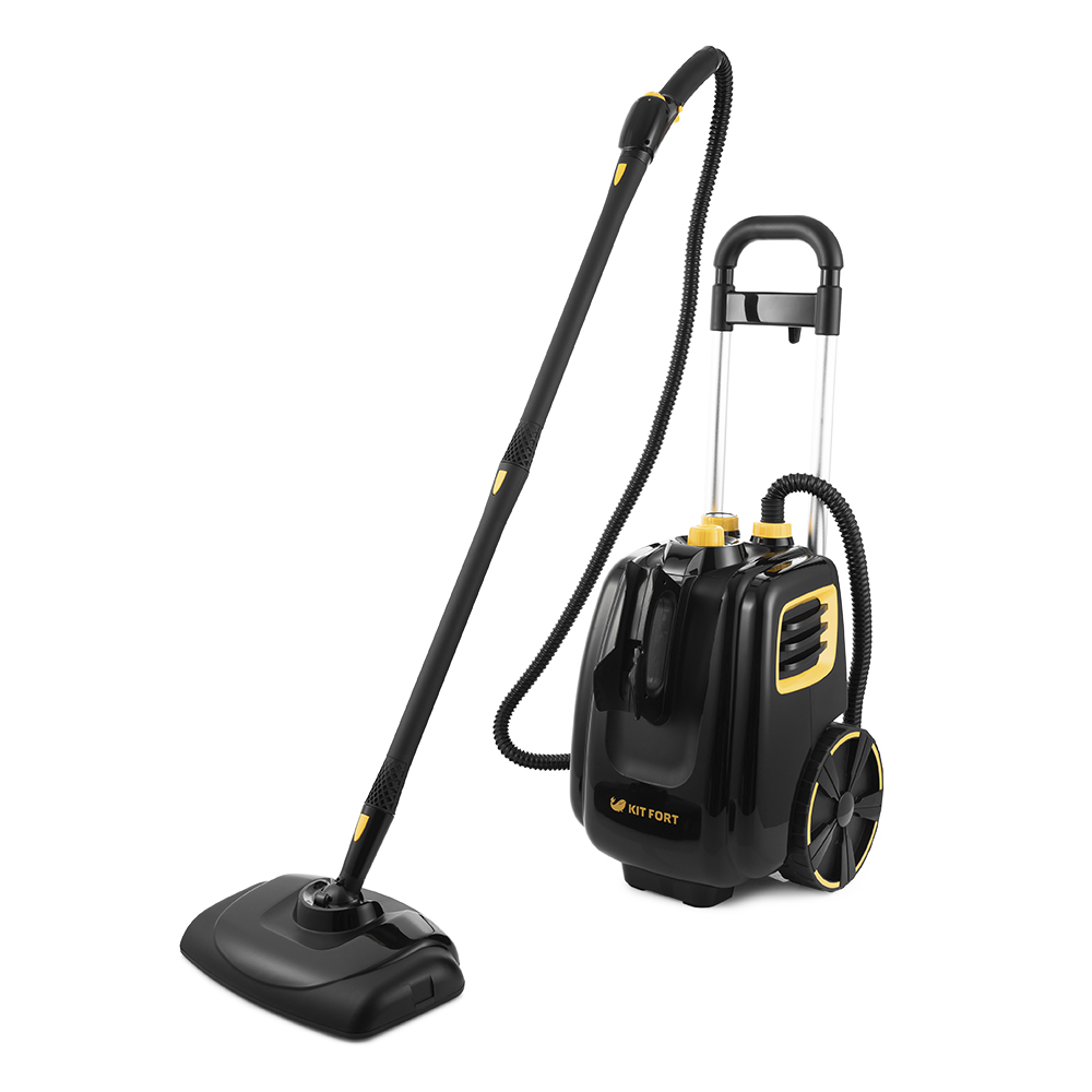 Отпариватели и пароочистители Kitfort КТ-933 черный/оранжевый																		 — описание, фото, цены в интернет-магазине PT Stores