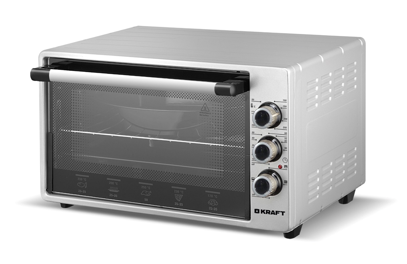 Мини-печь KRAFT KF-MO 3201 GR																		 — описание, фото, цены в интернет-магазине PT Stores