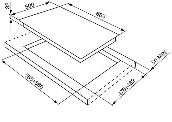 Купить Газовая варочная панель SMEG SRV876AOGH — Фото 2