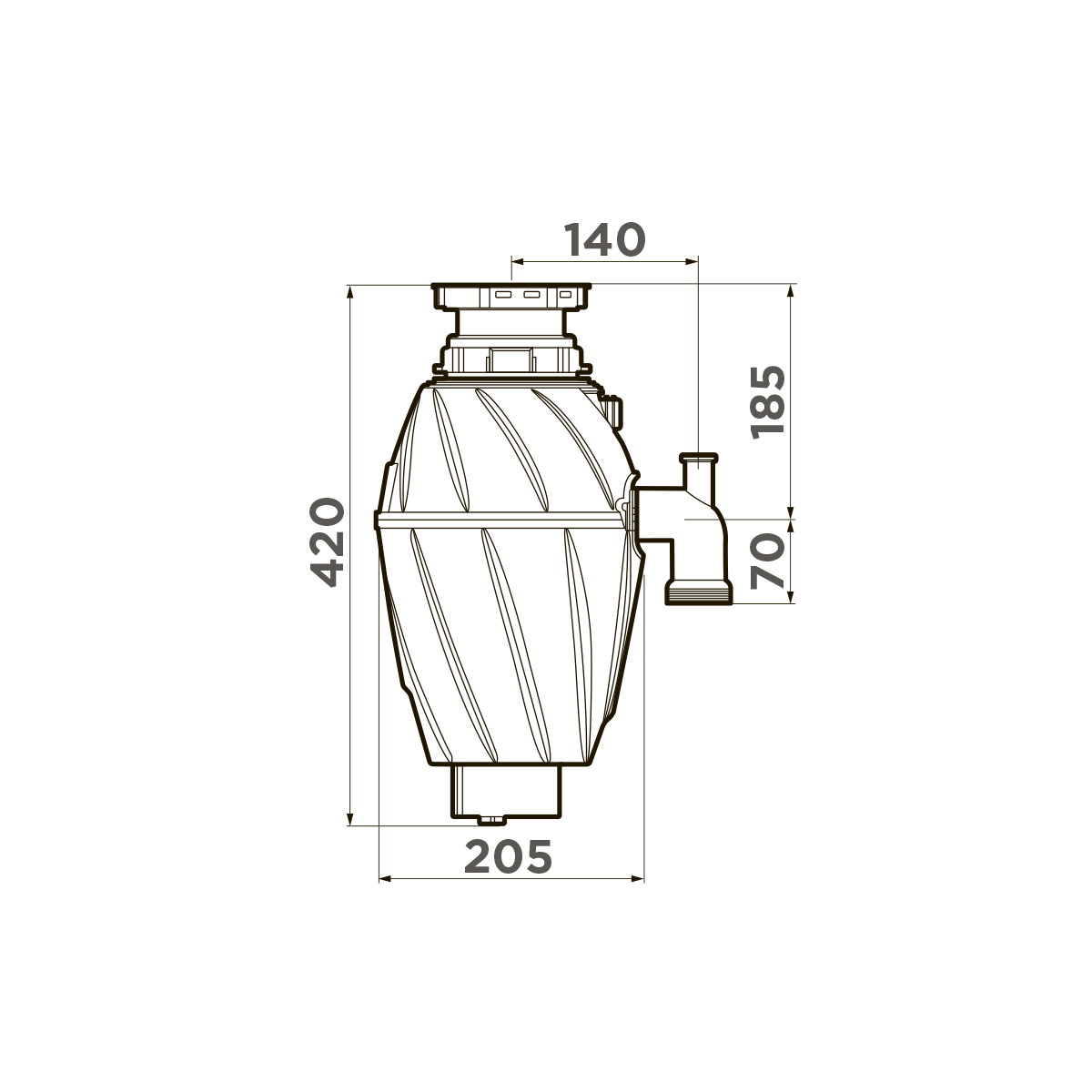 Купить Измельчитель пищевых отходов OMOIKIRI Nagare 1000 — Фото 6