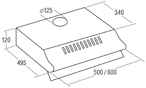 Купить Плоская вытяжка CATA P 3060 IX/C — Фото 2