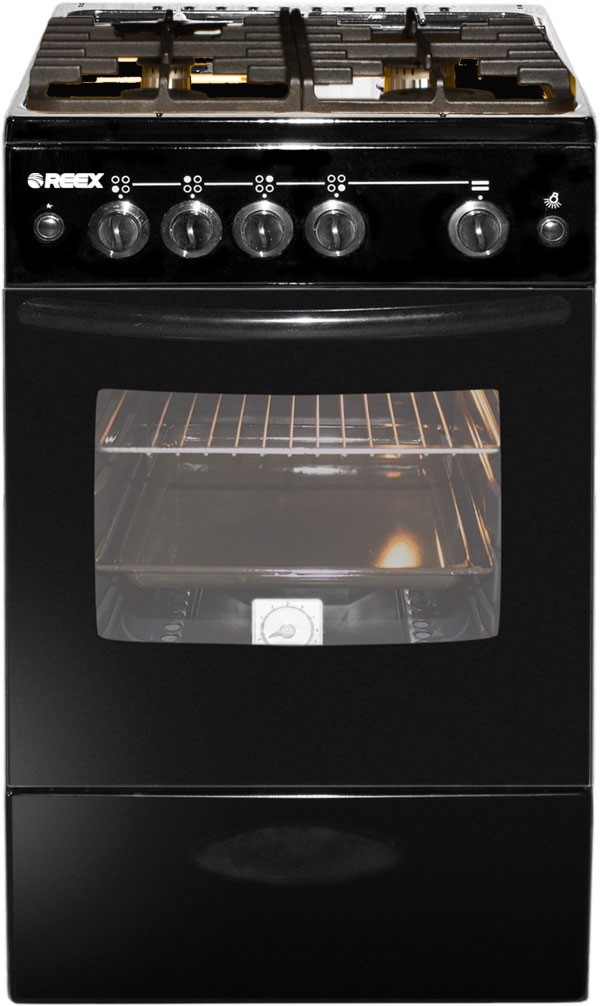 Газовая плита REEX CG-54997 eBk																		 — описание, фото, цены в интернет-магазине PT Stores