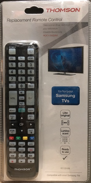 Купить Пульт THOMSON H-132498 Samsung TVs черный — Фото 2
