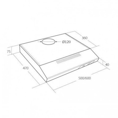 Купить Плоская вытяжка AKPO WK-7 Set 50 см. металлик — Фото 3