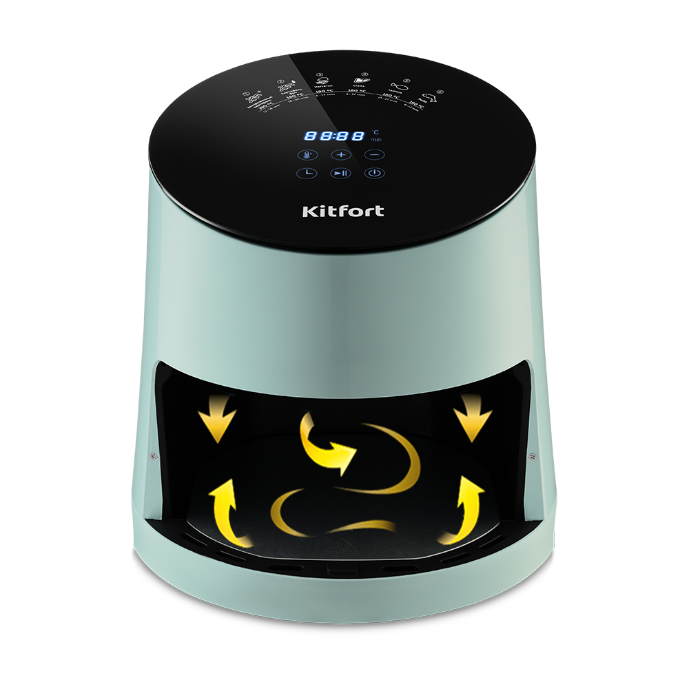 Купить Аэрогриль Kitfort KT-2216 светло-голубой — Фото 2