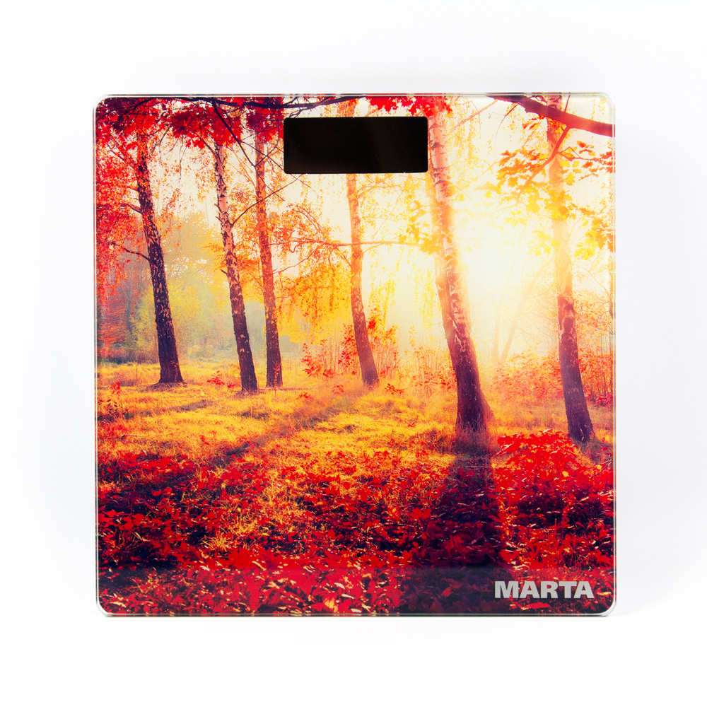 Купить Напольные весы MARTA MT-1676 осенний лес — Фото 2