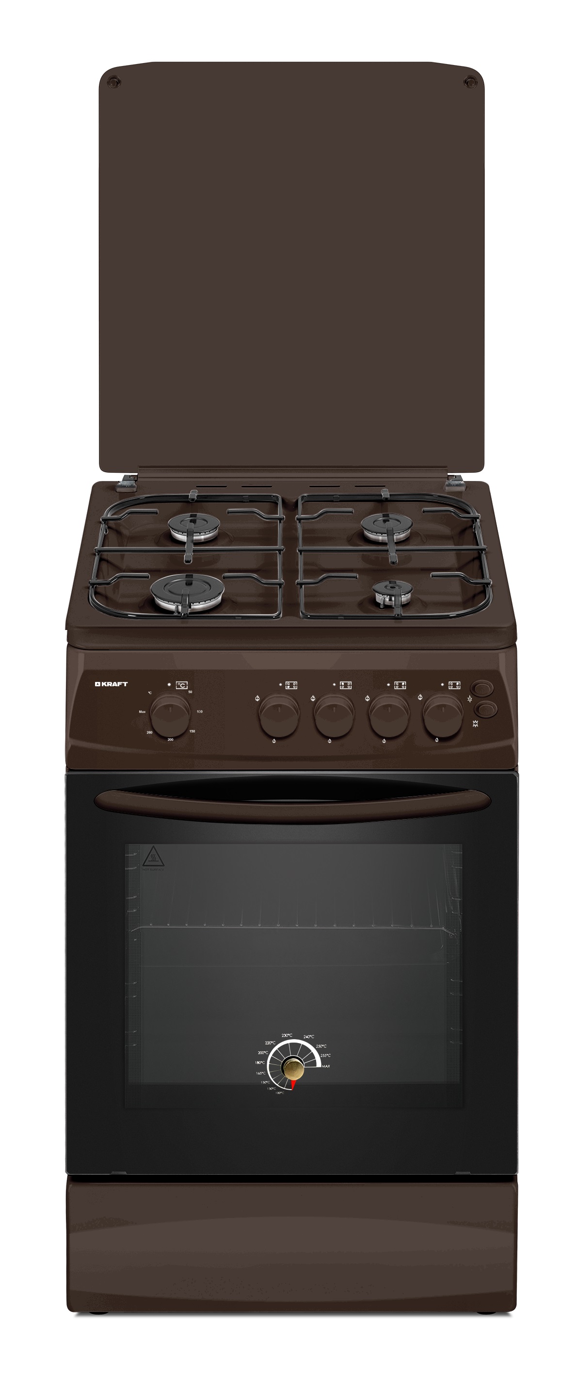 Газовая плита KRAFT KF-FSK5403AGBR																		 — описание, фото, цены в интернет-магазине PT Stores