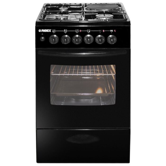 Комбинированная плита REEX CGE-531 ecBk																		 — описание, фото, цены в интернет-магазине PT Stores