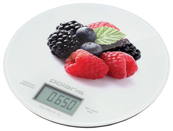 Кухонные весы POLARIS PKS 0833DG, Белый																		 — описание, фото, цены в интернет-магазине PT Stores