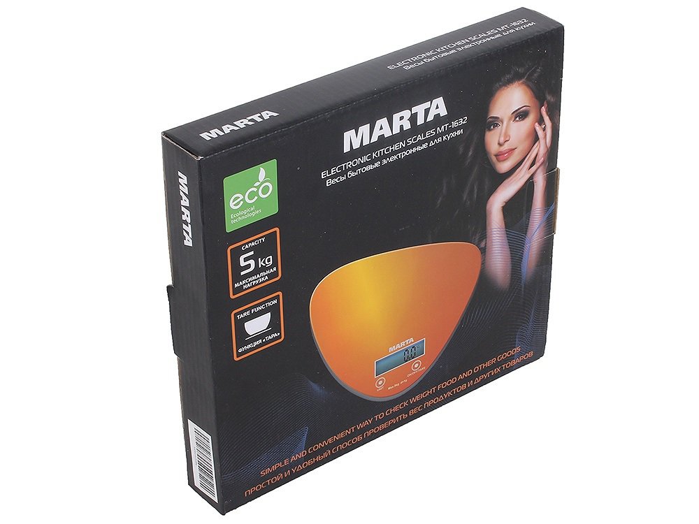 Купить Кухонные весы MARTA MT-1632 золото — Фото 3