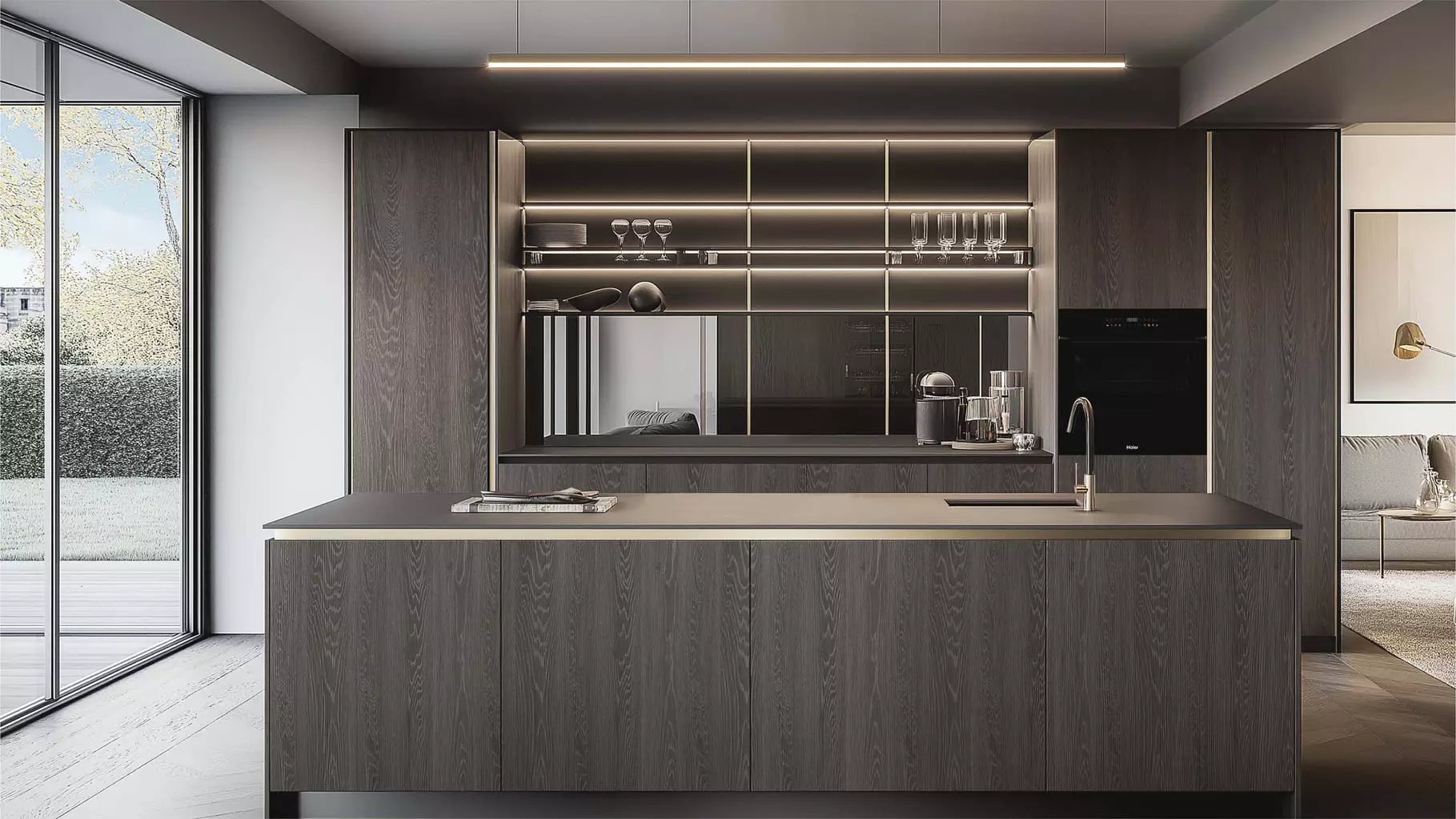 Купить Электрический духовой шкаф Haier HOQ-M5AAN3GB — Фото 9