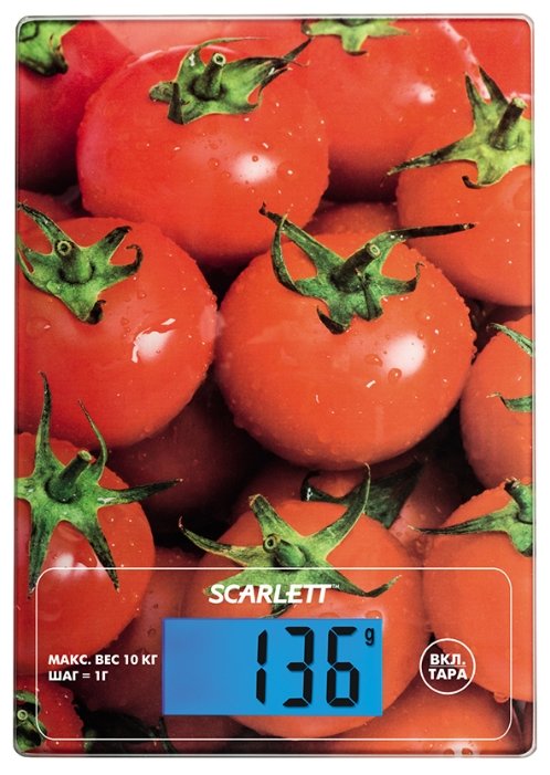 Кухонные весы Scarlett SC-KS57P10 томаты																		 — описание, фото, цены в интернет-магазине PT Stores
