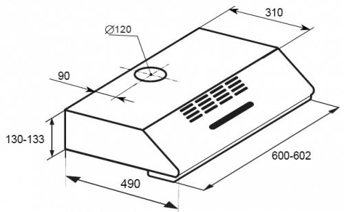Купить Плоская вытяжка Delonghi KD-PA 60SF — Фото 2