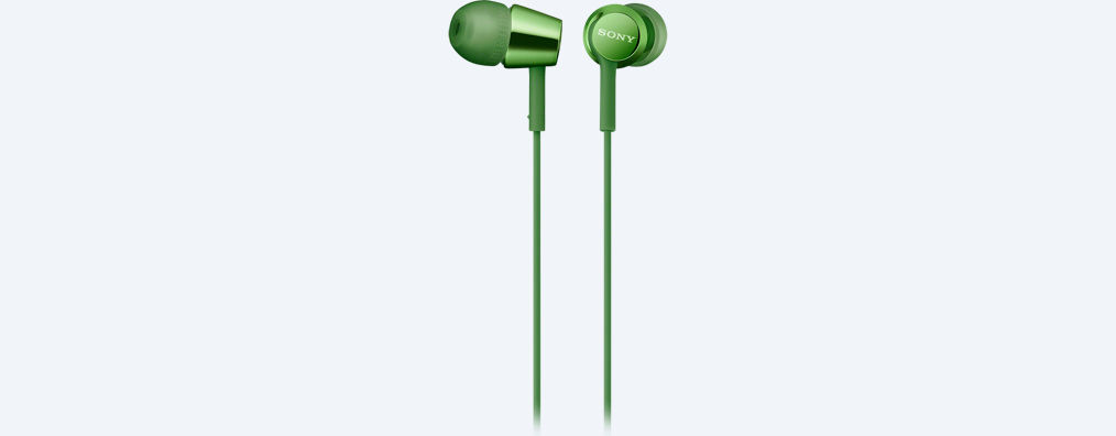 Наушники SONY MDR-EX155AP green																		 — описание, фото, цены в интернет-магазине PT Stores