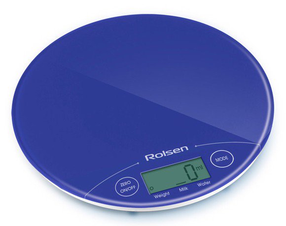 Кухонные весы ROLSEN KS-2906 (синие)																		 — описание, фото, цены в интернет-магазине PT Stores