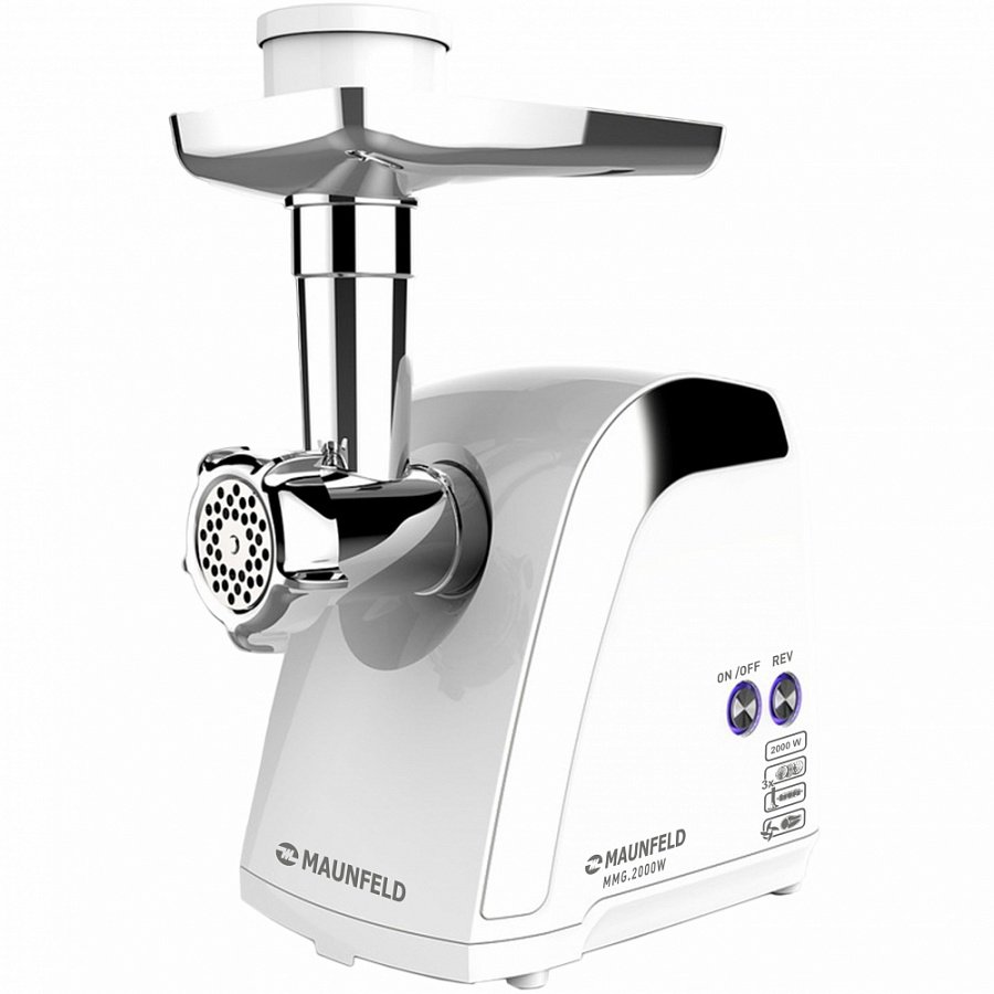 Мясорубка MAUNFELD MMG.2000W, белый																		 — описание, фото, цены в интернет-магазине PT Stores