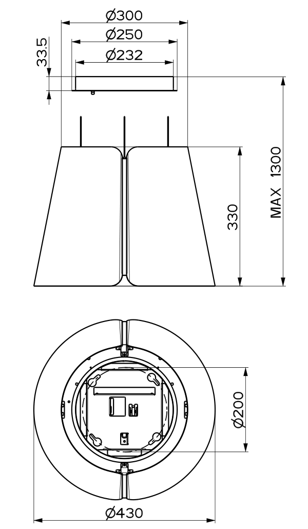 Купить Островная вытяжка FABER BEAT BK MATT F45 — Фото 2