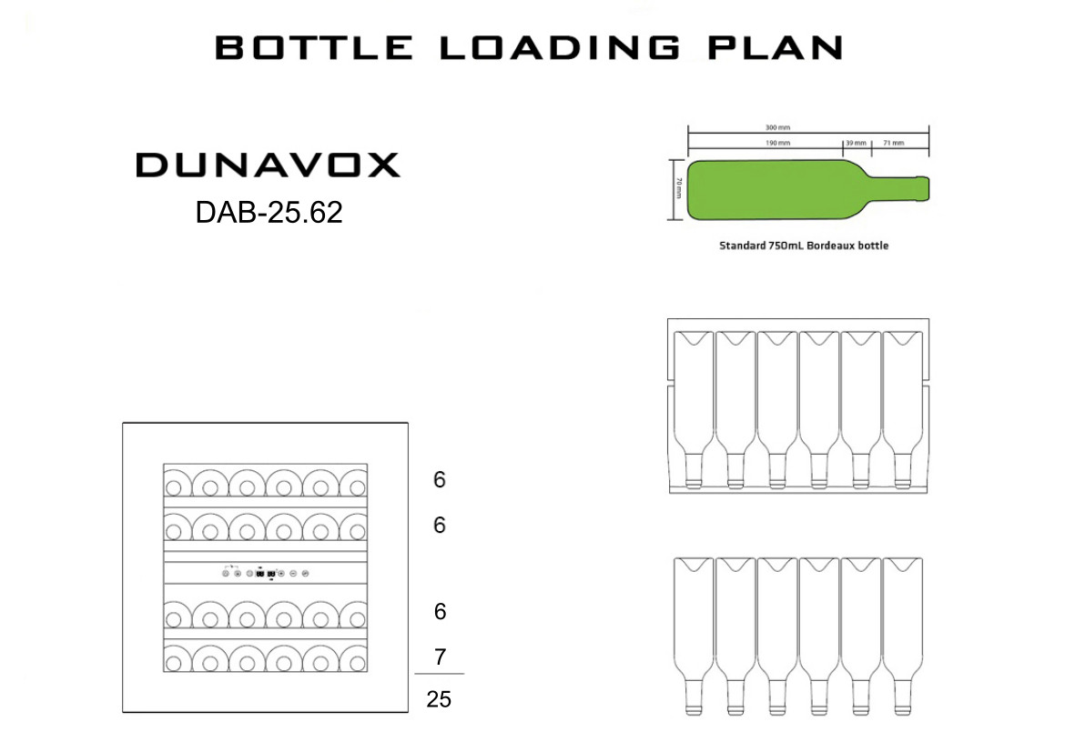 Купить Встраиваемый винный шкаф DUNAVOX DAB-25.62DSS.TO — Фото 2