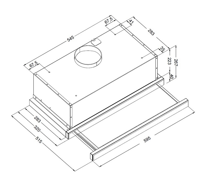 Купить Вытяжка встраиваемая KORTING KHP 6975 GN — Фото 2