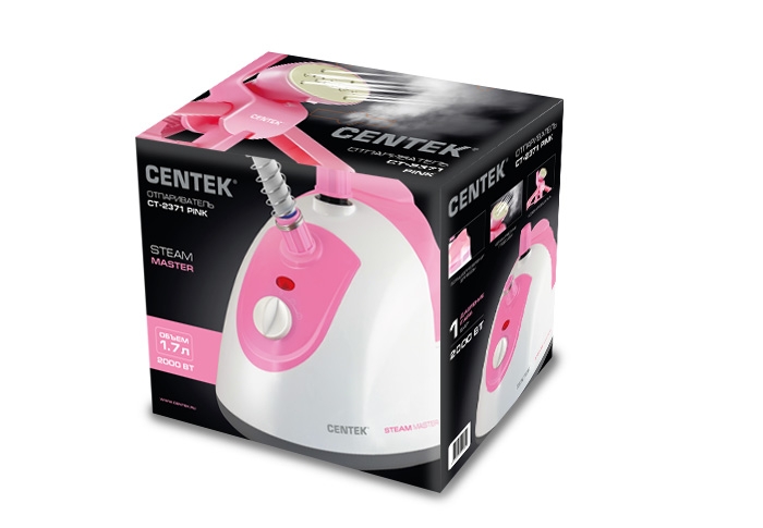 Купить Отпариватель CENTEK CT-2371 белый/розовый — Фото 3