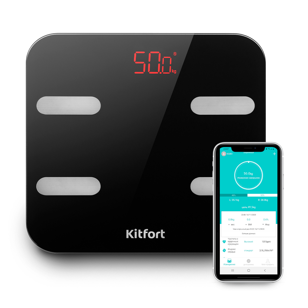 Напольные весы Kitfort KT-806																		 — описание, фото, цены в интернет-магазине PT Stores