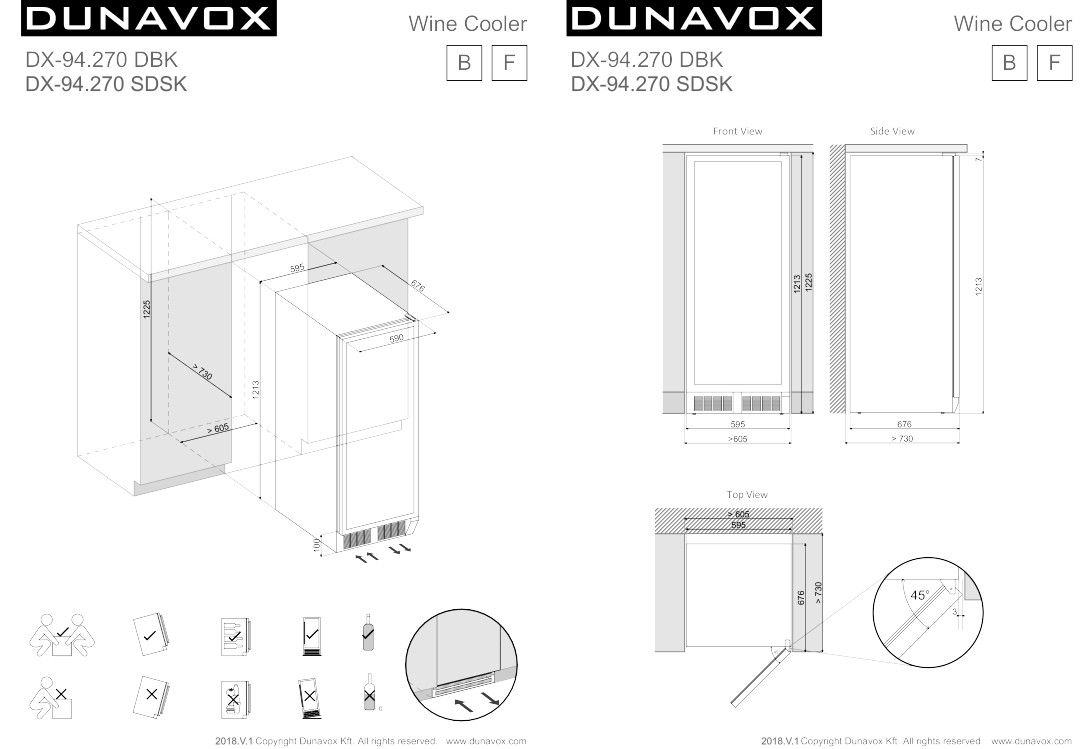 Купить Встраиваемый винный шкаф DUNAVOX DX-94.270DBK — Фото 4