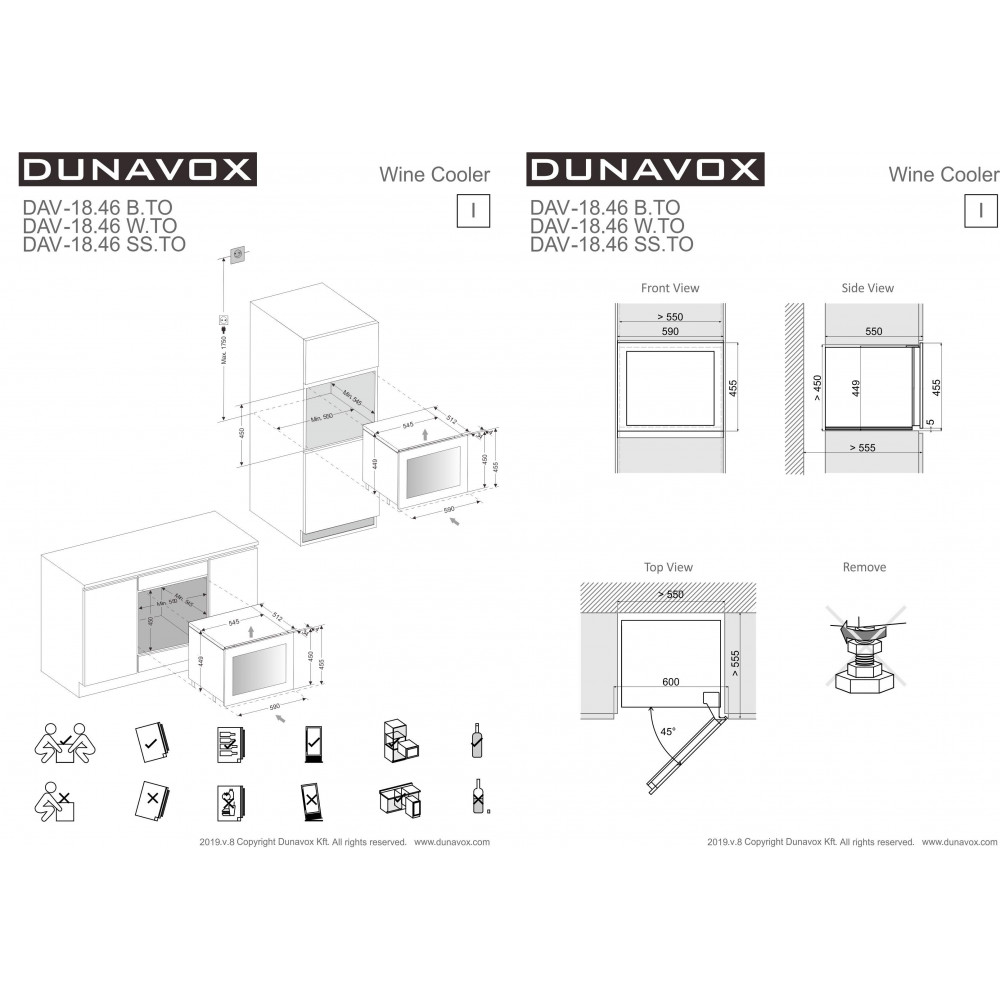 Купить Встраиваемый винный шкаф DUNAVOX DAV-18.46SS.TO — Фото 5