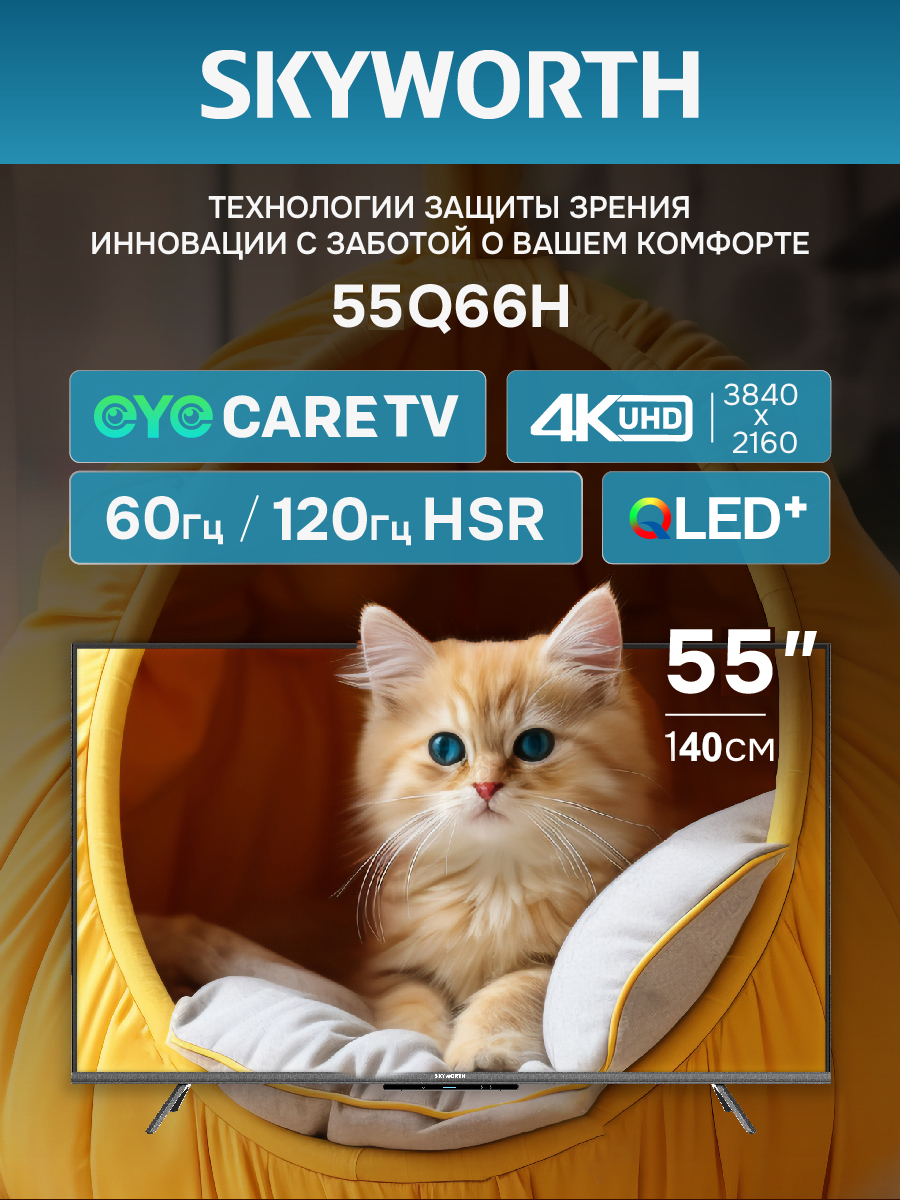 Телевизор SKYWORTH 55Q66H																		 — описание, фото, цены в интернет-магазине PT Stores