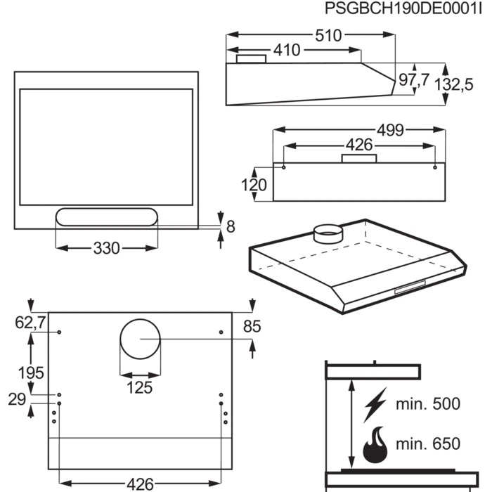 Купить Плоская вытяжка Electrolux LFU9215W — Фото 3