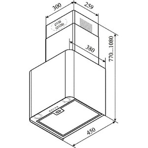 Купить Островная вытяжка Delonghi Dolcedorme doro 45 — Фото 2