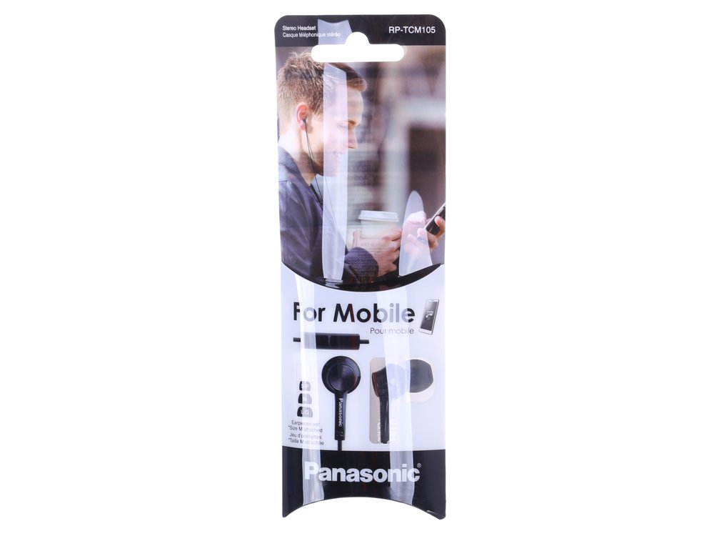 Купить Наушники PANASONIC RP-TCM105E-K — Фото 2