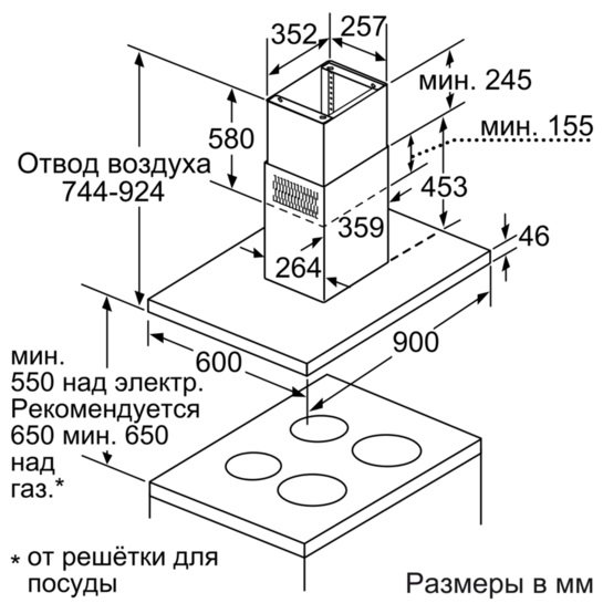 Купить Островная вытяжка SIEMENS LF 91BA582 — Фото 7